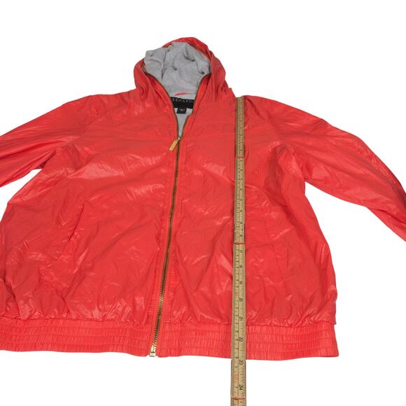 Bernardo Medium Full Face Zipper Hood Nylon Jacket Windbreaker Coral Outdoors - Picture 9 of 14